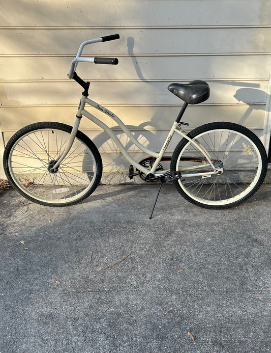 26in Unisex Beige Beach Cruiser