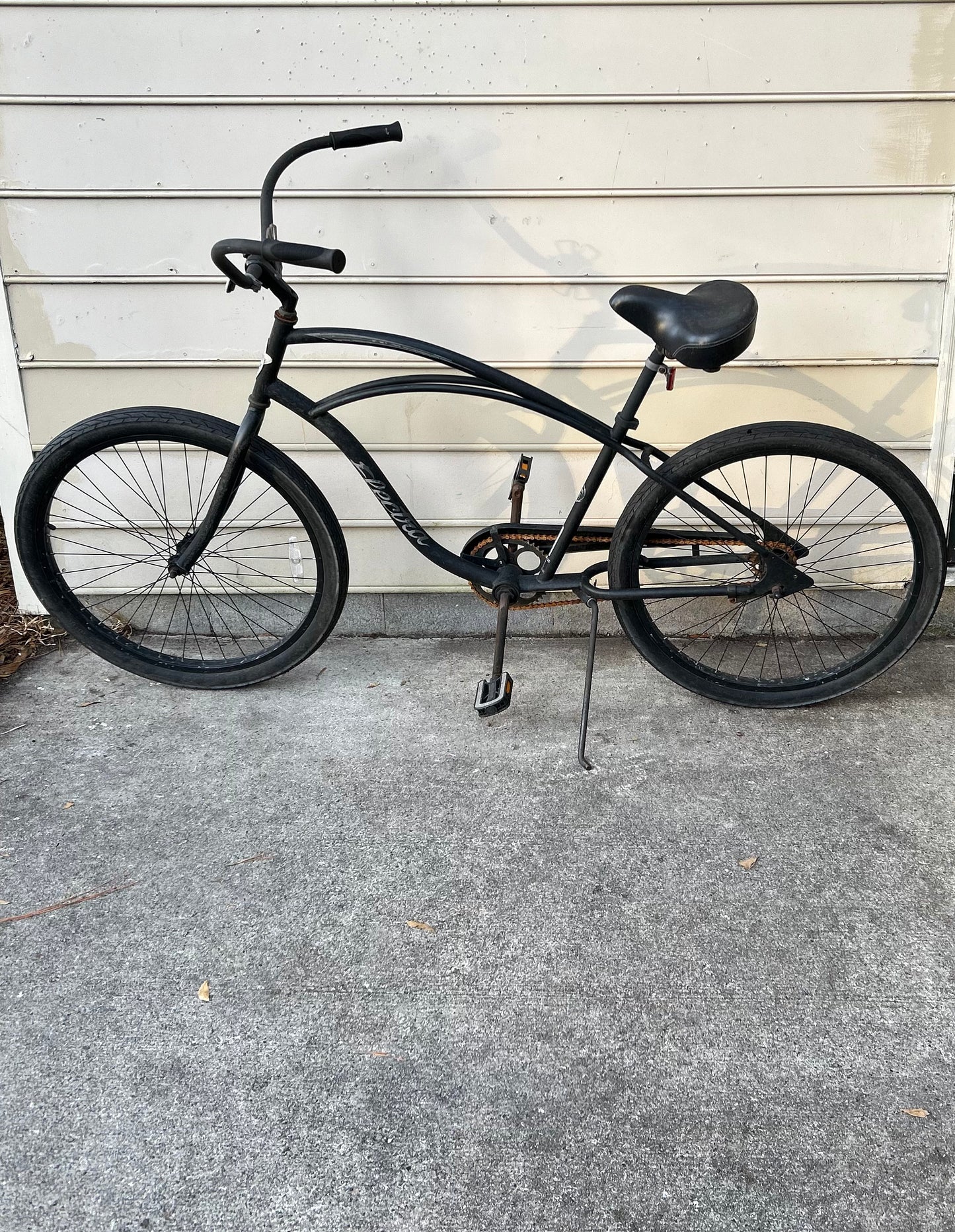 26in Men's Black Beach Cruiser