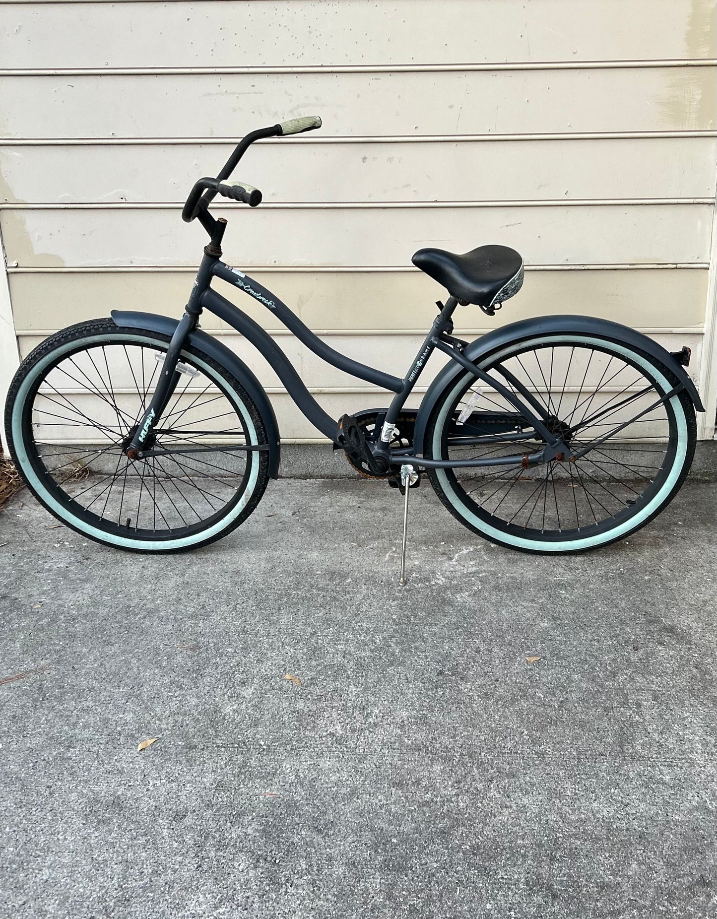 24in Women's Black & Blue Beach Cruiser